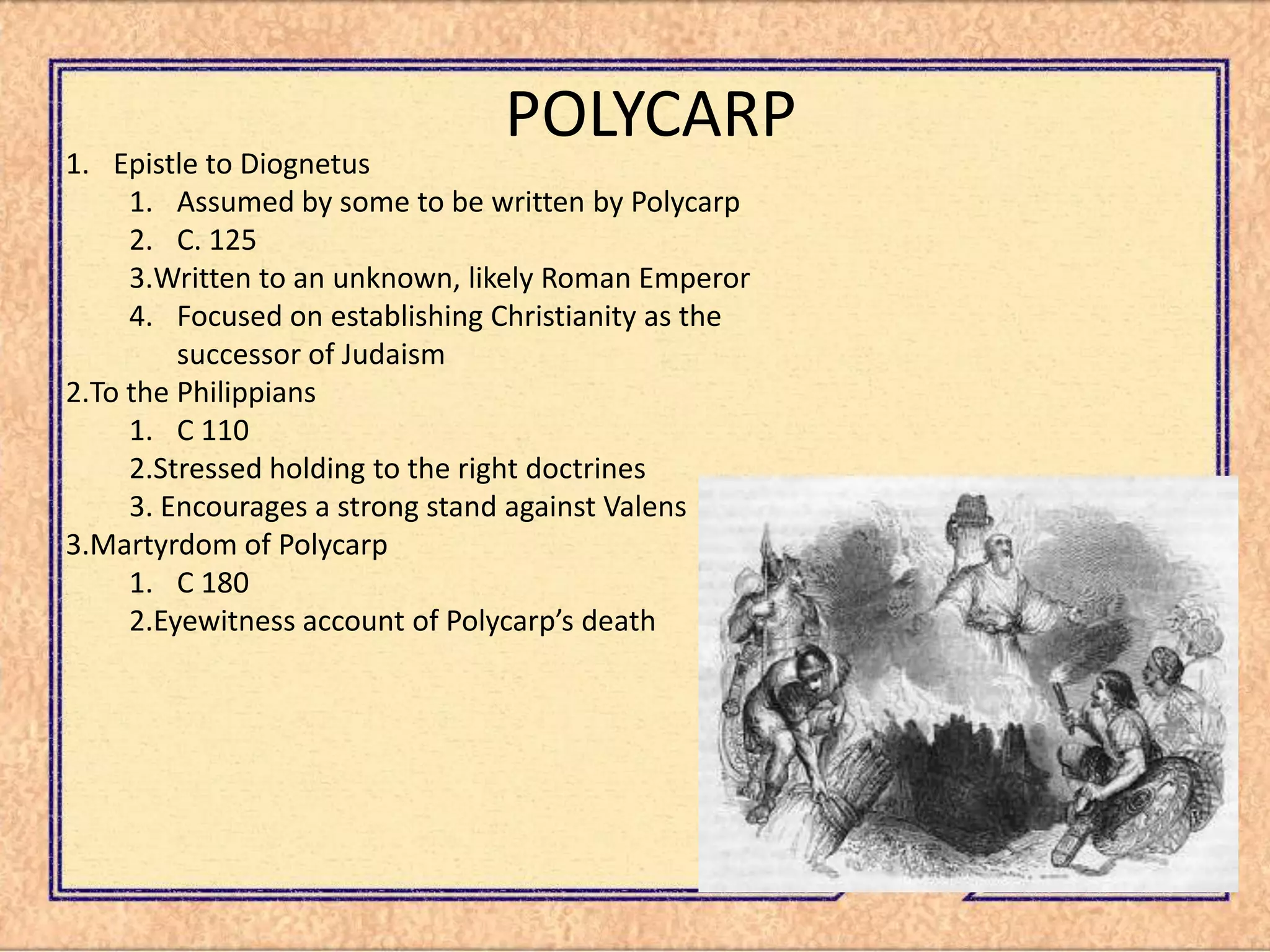 Trinity Presentation 2nd Century