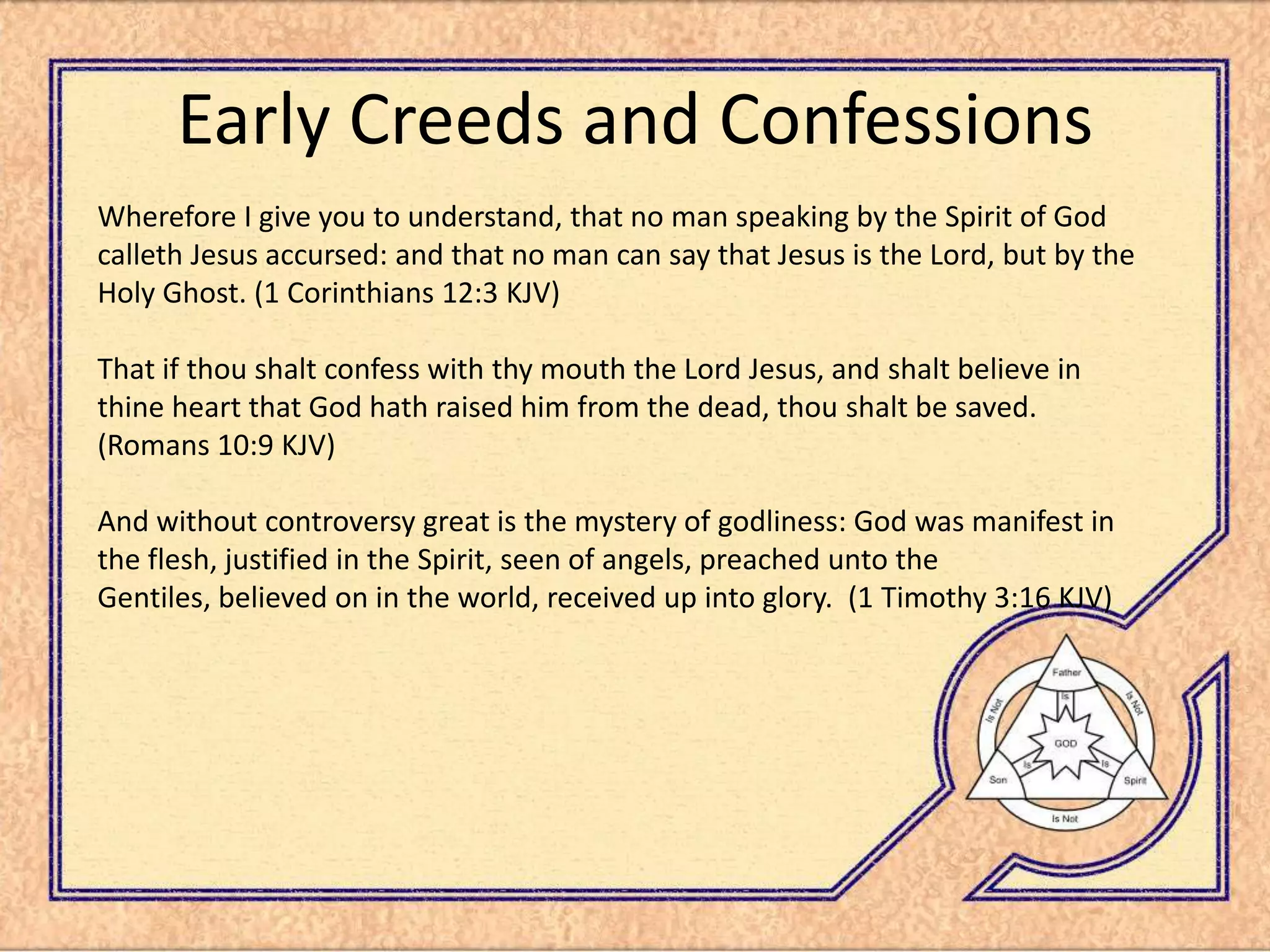 Trinity Presentation 2nd Century