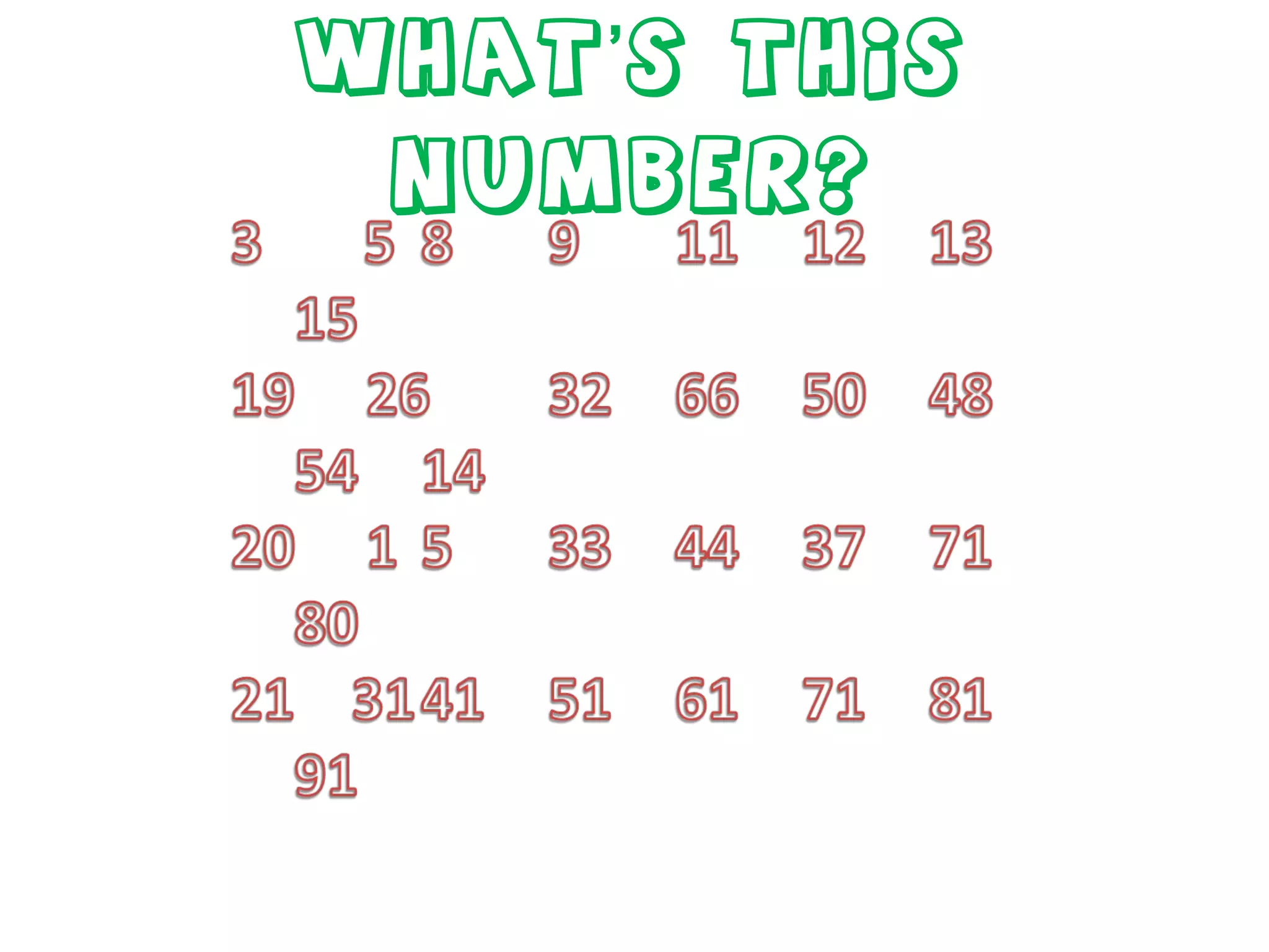 What’s this number? 