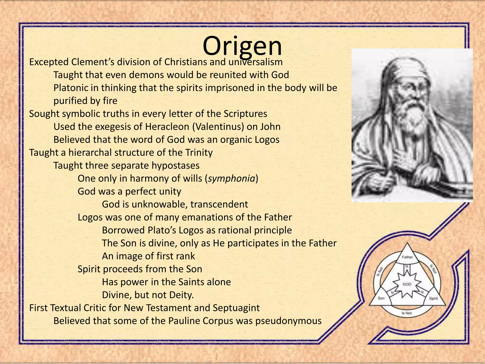 Trinity Presentation 3rd Century