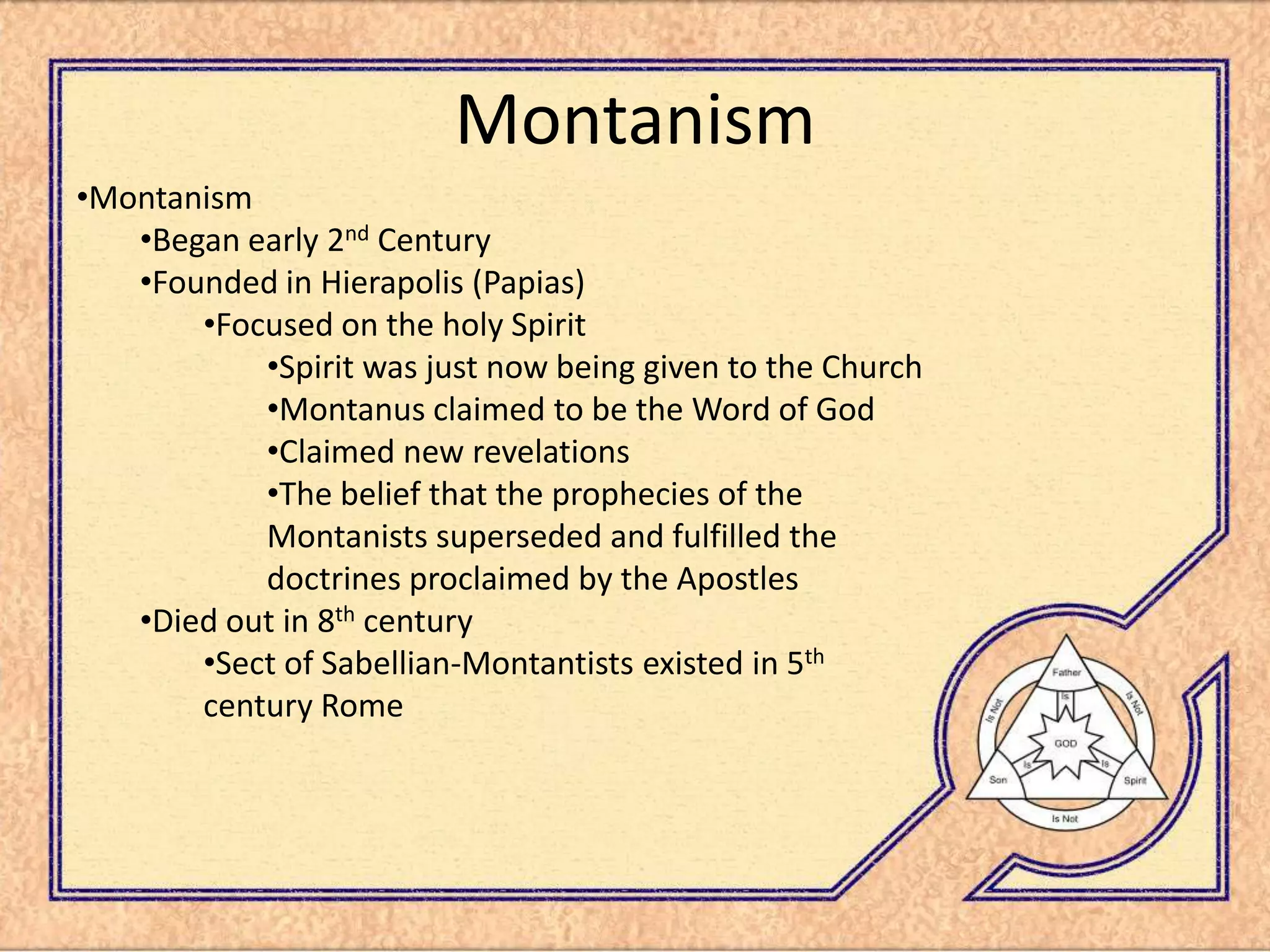 Trinity Presentation 3rd Century