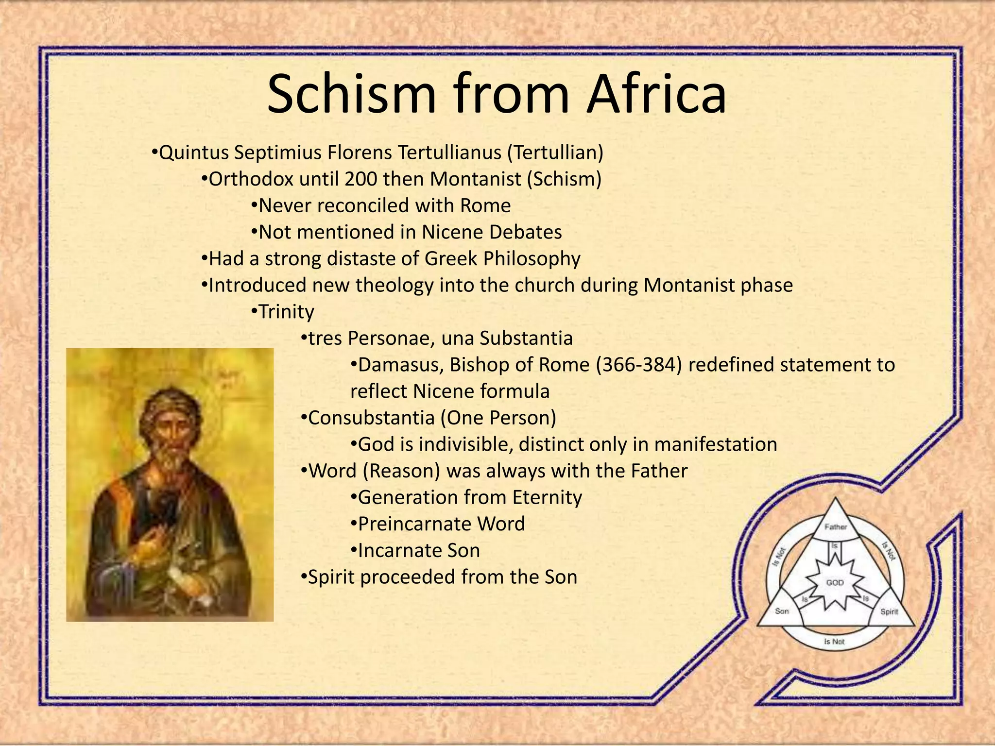 Trinity Presentation 3rd Century