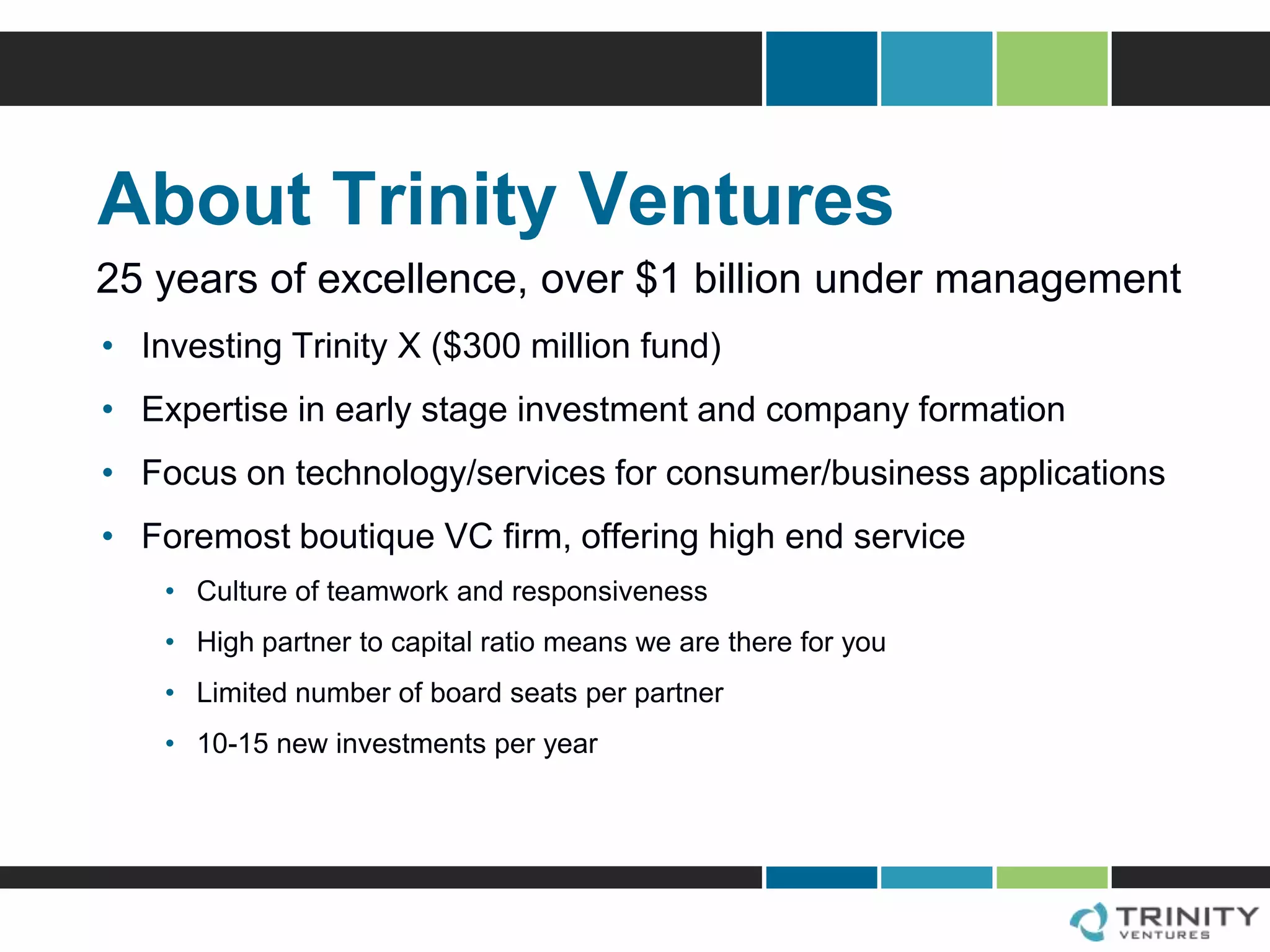 Trinity Ventures Overview | PPTX
