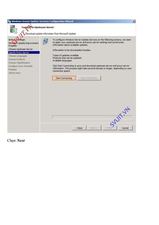 Triển khai wsus windows server update services | DOCX