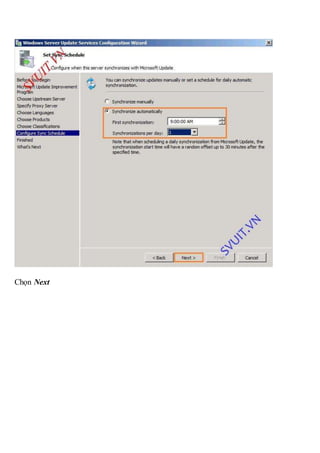 Triển khai wsus windows server update services | DOCX