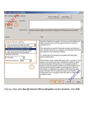 Triển khai wsus windows server update services | DOCX