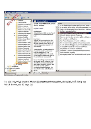 Triển khai wsus windows server update services | DOCX