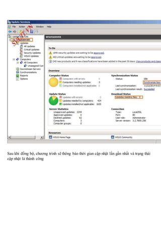 Triển khai wsus windows server update services | DOCX