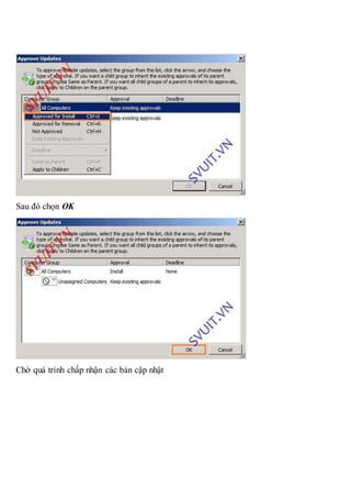 Triển khai wsus windows server update services | DOCX