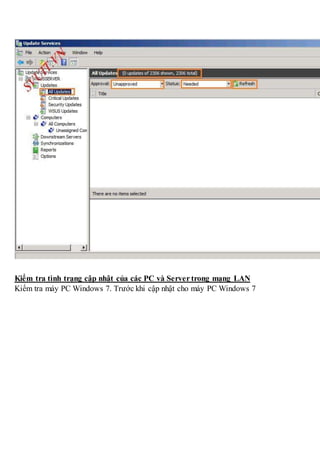 Triển khai wsus windows server update services | DOCX
