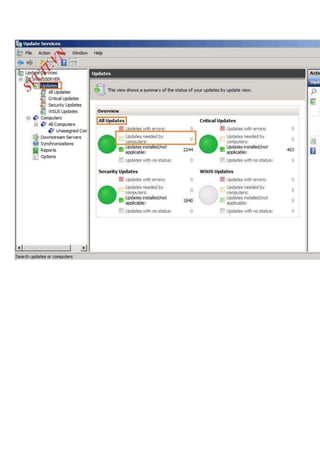 Triển khai wsus windows server update services | DOCX