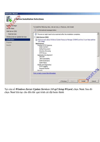 Triển khai wsus windows server update services | DOCX
