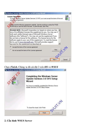 Triển khai wsus windows server update services | DOCX