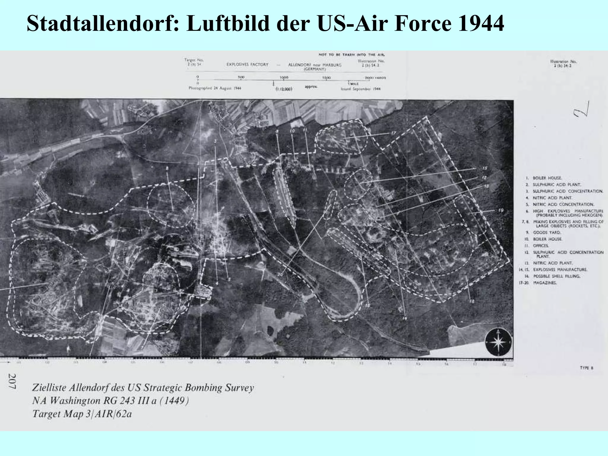 Stadtallendorf: Luftbild der US-Air Force 1944 