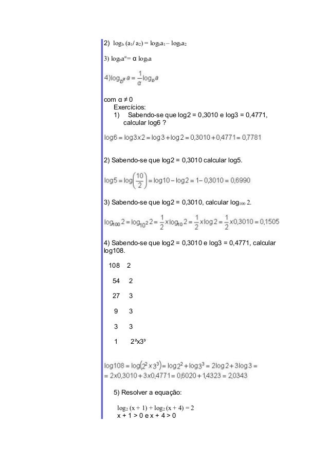log 4(5x-1)=3 Trinômio