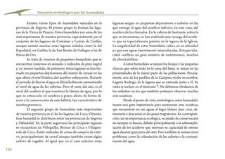150
Itinerario ornitológico por los humedales
lagunas surgen en pequeñas depresiones o cubetas en las
que emerge el agua del acuífero inferior, en este caso, del
acuífero de los Arenales. En la cubeta de Santiuste, sobre la
que se encuentran, se han realizado una recarga del acuífe-
ro que es especialmente patente en la laguna de la Iglesia.
La singularidad de estos humedales radica en su salinidad
ya que son aguas fuertemente mineralizadas. Esta peculia-
ridad conlleva un gran número de endemismos, muchos
de ellos halófitos.
A estos humedales se suman los lavajos y las pequeñas
charcas que sobre todo en la zona del llano, se sitúan en las
proximidades de la mayor parte de las poblaciones. Precisa-
mente, uno de los pueblos de la Campiña recibe su nombre,
Laguna Rodrigo, de la laguna que se extiende junto a él. Su
visita se incluye en el itinerario 7. No debemos olvidarnos de
los embalses en los que también podemos observar muchas
aves acuáticas.
Desde el punto de vista ornitológico, estos humedales
tienen una gran importancia para numerosas aves acuáticas
que encuentran en sus aguas el lugar idóneo para criar, ali-
mentarse y descansar en los pasos migratorios. En contraposi-
ción con su importancia ecológica, su estado de conservación
no siempre es bueno, debido principalmente a la sobreexplo-
tación de los acuíferos que merman su capacidad de retener
agua durante gran parte del año. Pero también se suman otros
problemas como la colmatación de las cubetas o la contami-
nación del agua.
Existen varios tipos de humedales naturales en la
provincia de Segovia. El primer grupo lo forman las lagu-
nas de la Tierra de Pinares. Estos humedales son unos de los
más importantes de nuestra provincia, especialmente por el
conjunto de las lagunas de Cantalejo y Lastras de Cuéllar,
aunque existen muchas otras lagunas aisladas como la del
Espadañal, en Cuéllar, la de San Benito de Gallegos o las de
Navas de Oro.
Se trata de rosarios de pequeños humedales que se
encuentran inmersos en arenales y rodeados de pino negral
y, en menor medida, de piñonero. Estas lagunas se han for-
mado en pequeñas depresiones del manto de arenas en las
que aflora el nivel freático del acuífero subyacente. Durante
el periodo de lluvias el agua se filtra fácilmente aumentando
el nivel de agua de las cubetas. Pero el resto del año, es el
nivel del acuífero el que mantiene la lámina de agua, por lo
que su extracción en sondeos y pozos afecta de forma di-
recta a la conservación de este hábitat, tan característico de
nuestra provincia.
El segundo grupo de humedales más importantes
de nuestra provincia es el de las lagunas de Coca-Olmedo.
Este humedal se distribuye entre las provincias de Segovia
y Valladolid. En la parte segoviana las principales lagunas
se encuentran en Villeguillo, Bernuy de Coca y Villagon-
zalo de Coca. Están rodeadas de zonas de campos de culti-
vo, principalmente de cereal aunque también existe algún
cultivo de regadío. Al igual que en el caso anterior estas
 