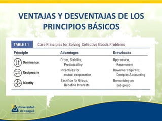VENTAJAS Y DESVENTAJAS DE LOS
PRINCIPIOS BÁSICOS

 