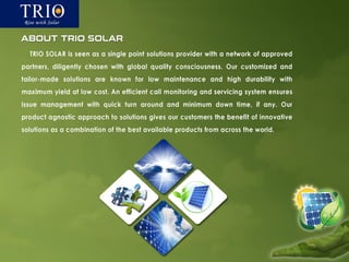 Solar Trio Trio Solar - profile | PDF