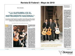 Revista El Federal – Mayo de 2010 
