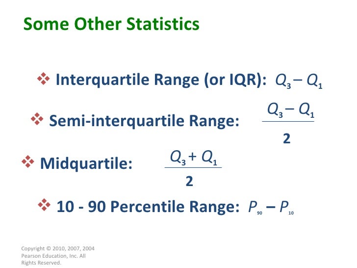 semi interquartile range semi interquartile range