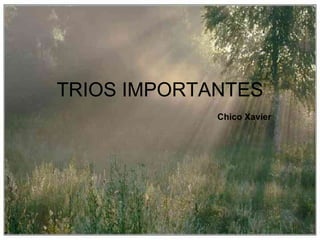 TRIOS IMPORTANTES   Chico Xavier 