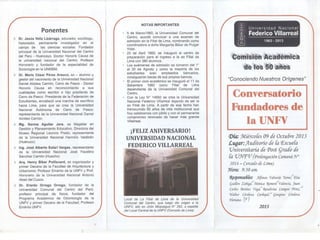 Conversatorio Fundadores de la UNFV