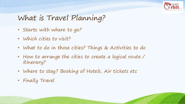 plan trip itinerary