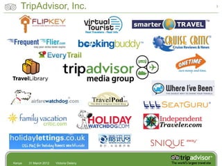 TripAdvisor, Inc.                     3




Kenya   31 March 2012   Victoria Delany
 