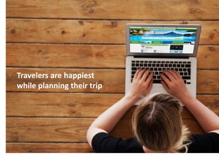 Travelers are happiest
while planning their trip
 