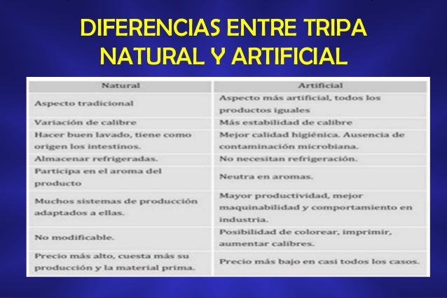 Tripas para embutidos exposicion original