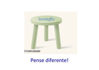 CriaUvidade	
Pense	diferente!	
 