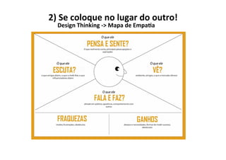 2)	Se	coloque	no	lugar	do	outro!	
Design	Thinking	->	Mapa	de	Empa5a	
 