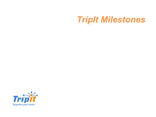 TripIt Milestones
 