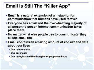 Web 2.0: Making Email a Useful Web App Slide 3