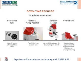 Experience the revolution in cleaning with TRIPLA 85
 