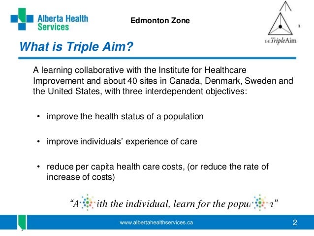 triple aim of healthcare reform