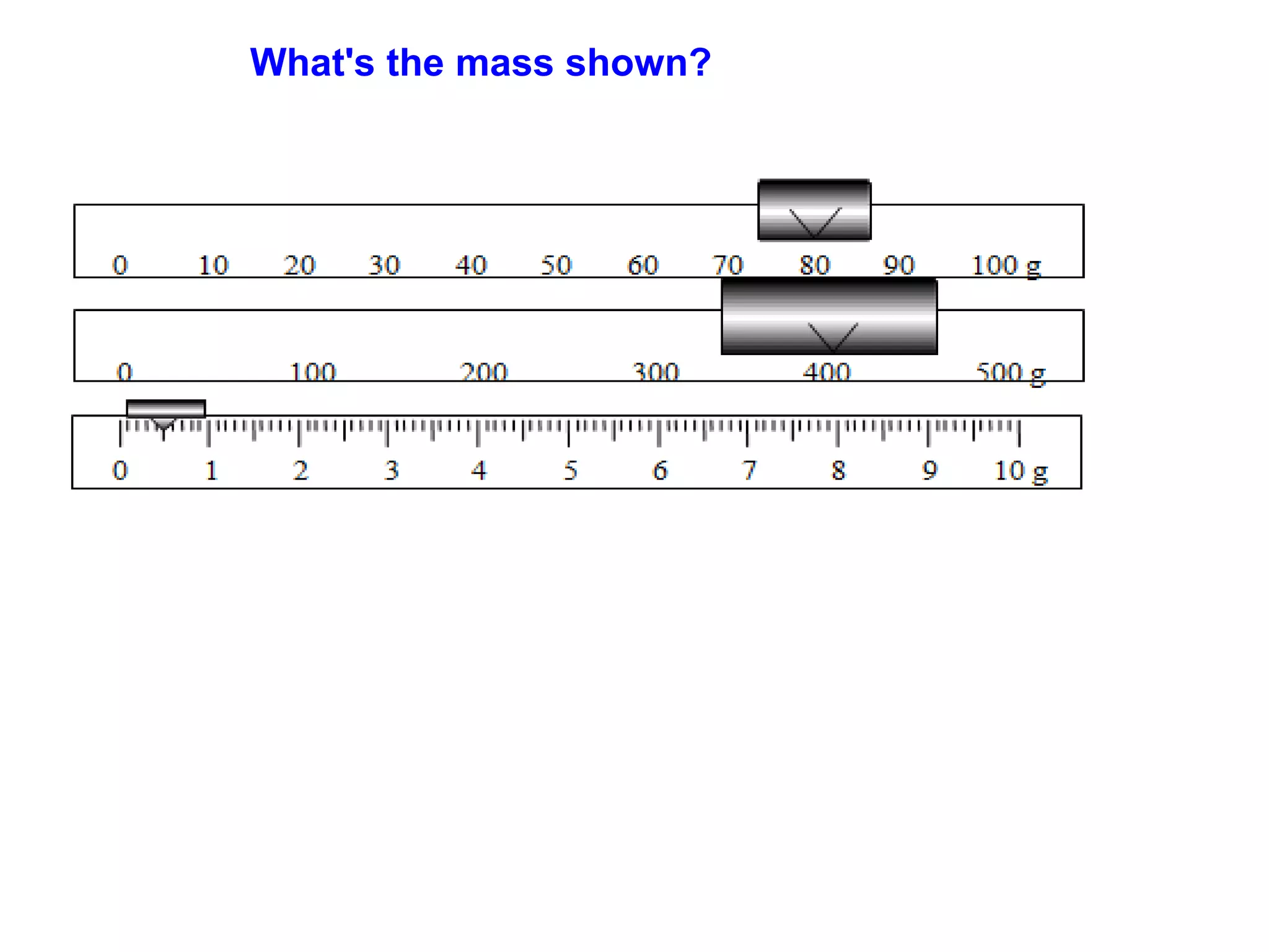 What's the mass shown?
 