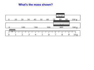What's the mass shown?
 