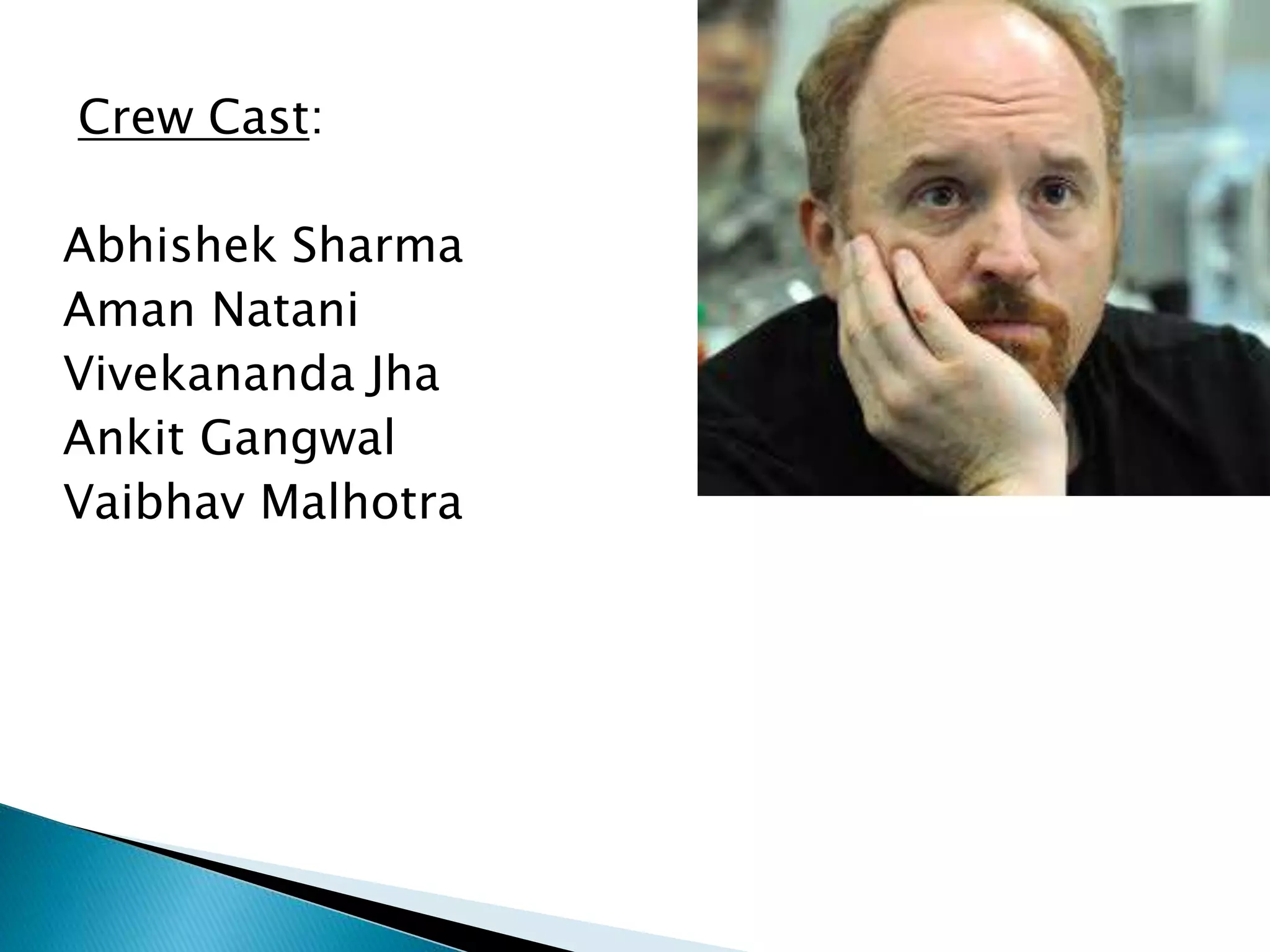 Crew Cast:
Abhishek Sharma
Aman Natani
Vivekananda Jha
Ankit Gangwal
Vaibhav Malhotra
 
