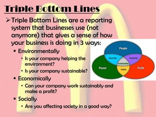 Triple bottom line of mc donald’s | PPTX