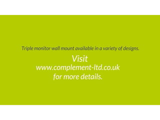 Triple moinitor wall mount