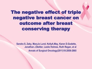 Triple negative cancer of breast ppt.ppt