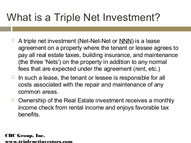 Triple Net Real Estate Income