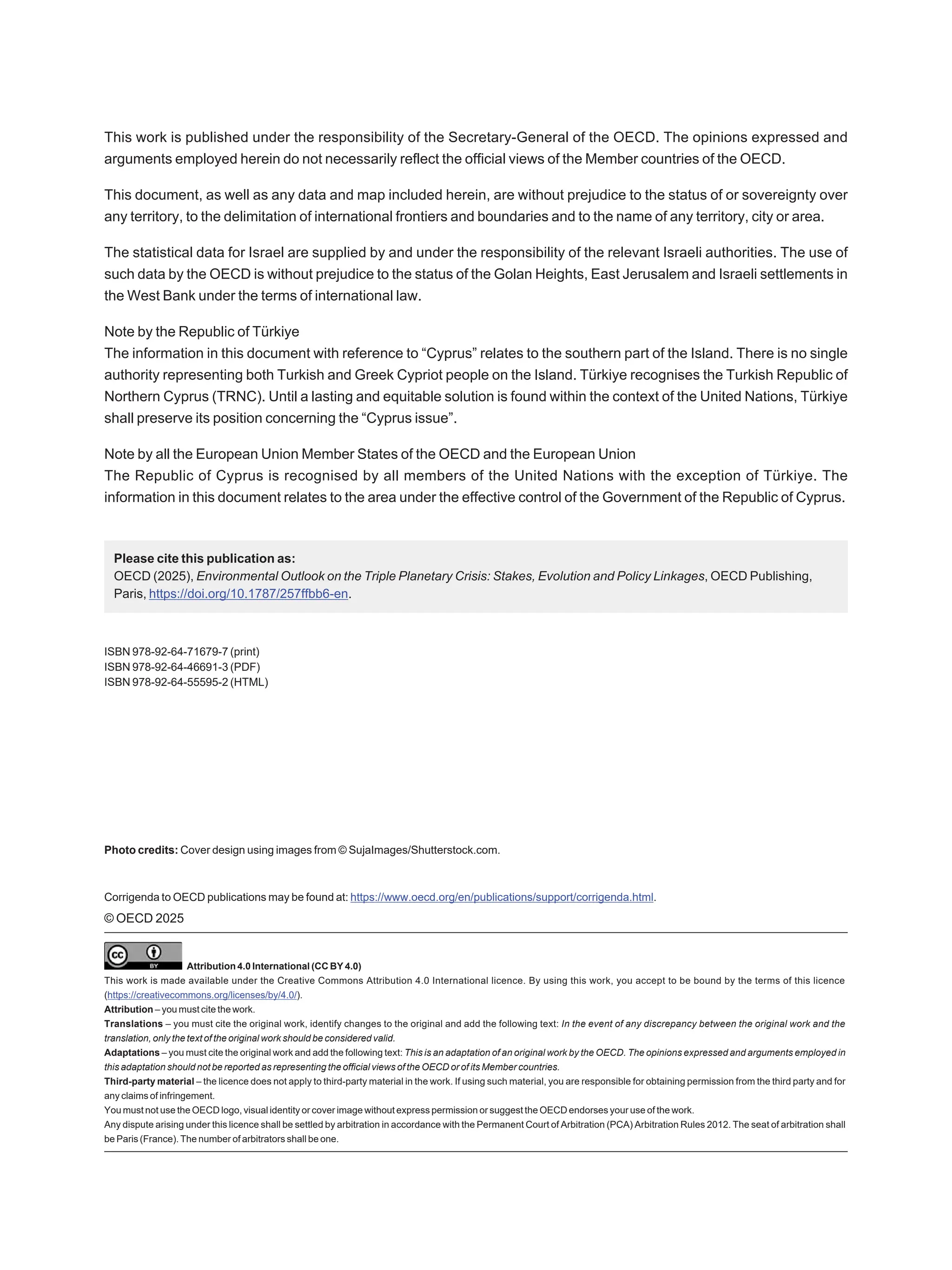 Environmental Outlook on the Triple Planetary Crisis | PDF