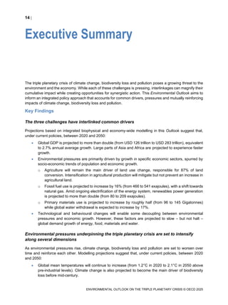Environmental Outlook on the Triple Planetary Crisis | PDF