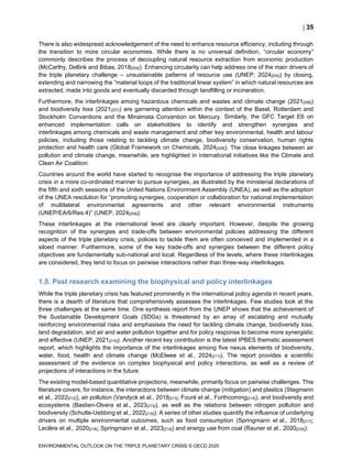 Environmental Outlook on the Triple Planetary Crisis | PDF