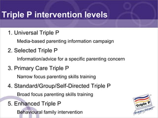 Triple P Course Triple P Panel | PPT