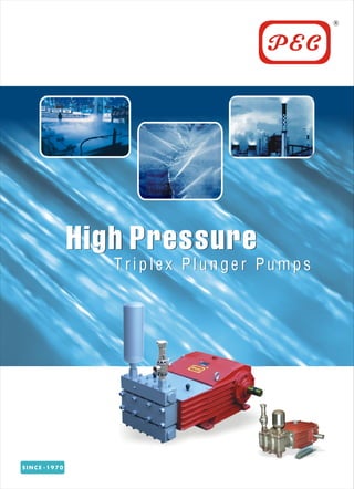 RR
High Pressure
Triplex Plunger Pumps
S I N C E - 1 9 7 0
 