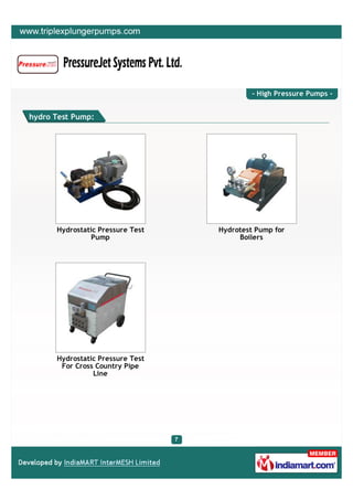 Pressure Jet Systems Private Limited, Ahmedabad, High Pressure Pumps