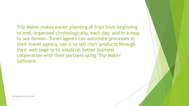 trip maker software